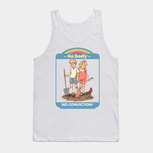 No body No conviction - Funny Vintage Sarcasm Tank Top